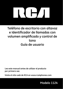 Teléfono de escritorio con altavoz e Identificador de llamadas con