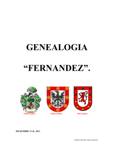 GENEALOGIA DE LOS FERNANDEZ