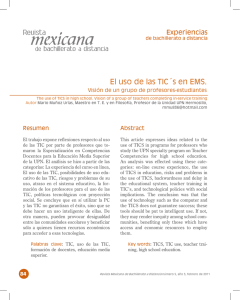 Uso de TIC en EMS. - Revista Mexicana de Bachillerato a Distancia