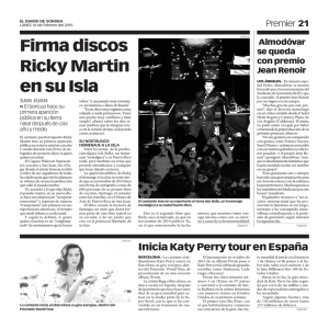 Firma discos Ricky Martin en su Isla