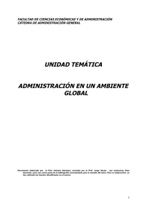 Administración de Ambiente Global - FCEA