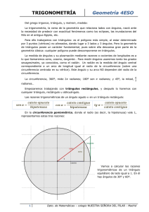 TRIGONOMETRÍA Geometría 4ESO