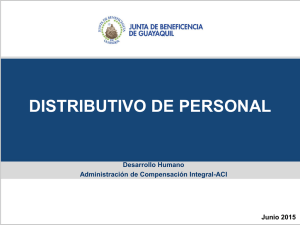 Distributivo de Personal - Junta de Beneficencia de Guayaquil