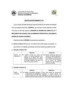 certificación número 07-24 - Recinto Universitario de Mayagüez