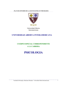 psicologia - Universidad Abierta Interamericana