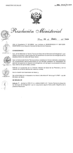 Norma Técnica de Salud de los Servicios de Emergencia