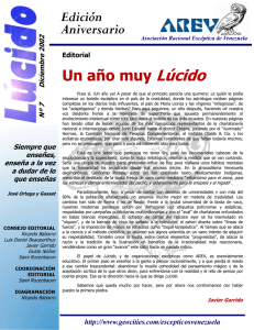 LUCIDO 7 Aniversario - Asociación Racional Escéptica de Venezuela