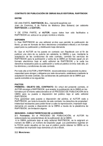 CONTRATO DE PUBLICACIÓN DE OBRAS BAJO