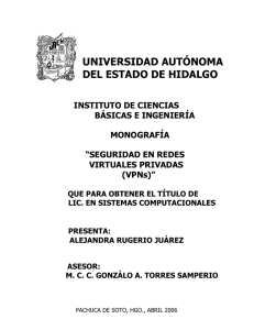 VPNs - Universidad Autónoma del Estado de Hidalgo