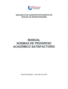 manual normas de progreso academico satisfactorio