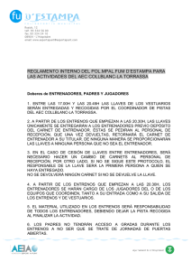 reglament aec - AEC Collblanc Torrassa