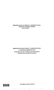 CUA 48912 Recursos Humanos - Ministerio de Salud Pública y