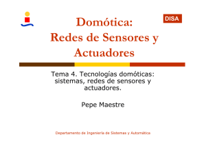 Domótica: Redes de Sensores y Actuadores