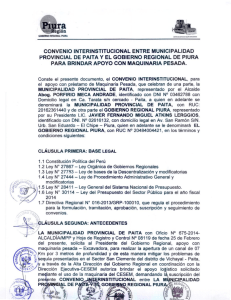 convenio interinstitucional entre municipalidad provincial de paita y