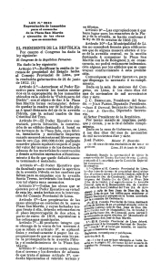 LEY N.° 2513 Expropiación de ¡muebles para. el ensanche