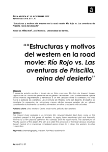 Estructuras y motivos del western en la road movie: Río Rojo vs. Las