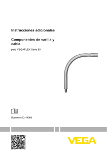 Rod and cable components for VEGAFLEX series 80