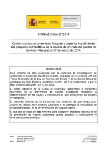 informe ciaim-27/2014 - Ministerio de Fomento