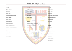 UNIT 3: LIFT-OFF - Colegio Diocesano San Ignacio Ponferrada