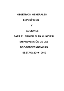 Plan Municipal en Prevención de Drogodependencias 2010