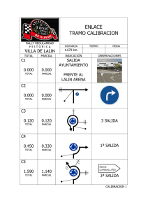 TRAMO CALIBRACION