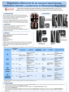 Lesiones medulares en RMN