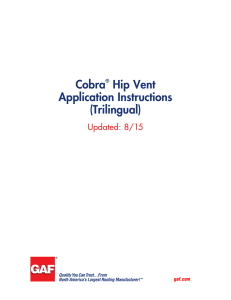 Cobra® Hip Vent Application Instructions (Trilingual)