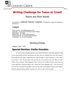 Writing Challenge for Teens at Crisol!