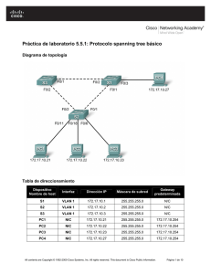Tarea 5 Lab 5.5.1 Basic spanning tree protocol
