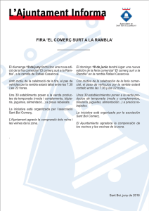 FIRA `EL COMERÇ SURT A LA RAMBLA`