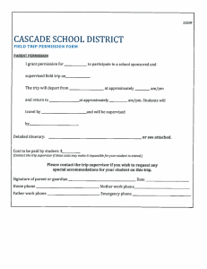 CASCADE SCHOOL DISTRICT