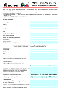 Scheda di ispezione WING - ITA