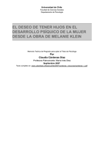 el deseo de tener hijos en el desarrollo psíquico de la mujer