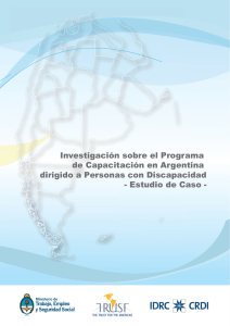 Investigación sobre el Programa de Capacitación en Argentina