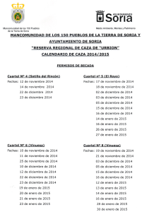 “reserva regional de caza de “urbion”