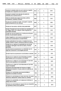 existiendo uno a menos de 50 m. similar arrastrado por otro