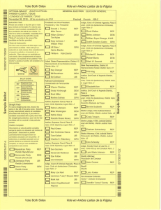 Page 1 : Vote Both Sides Vote en Ambos Lados de la Pagina