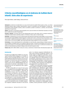 Criterios neurofisiológicos en el síndrome de Guillain