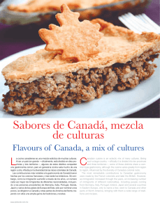 Sabores de Canadá, mezcla de culturas