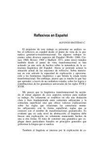 Reflexivos en Español - Biblioteca Digital Universidad del Valle