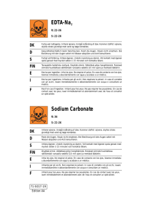 EDTA-Na2 Sodium Carbonate - GE Healthcare Life Sciences