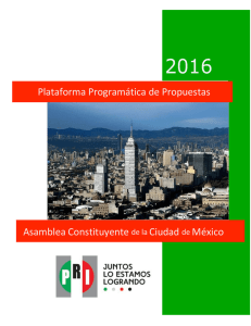 Plataforma Programática de Propuestas Asamblea Constituyente de