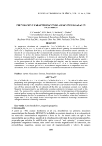 PREPARACIN Y CARACTERIZACIN DE ALEACIONES BASADAS