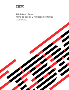 IBM Systems - iSeries: Firma de objetos y verificación de firmas