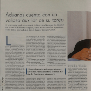 Entrevista al Director Nacional de Aduanas, Cr. Enrique