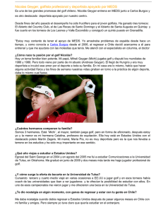Nicolas Geyger, golfista profesional y deportista apoyado por MEDS