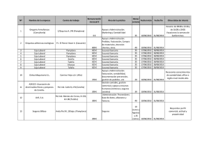 Listado de empresas - Universidad Pública de Navarra