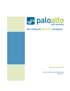 Palo Alto Networks Web Interface Reference Guide