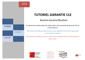 tutoriel garantie cle