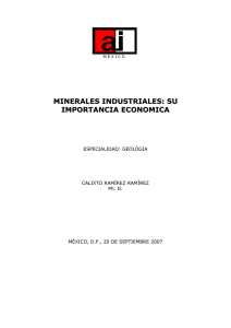 minerales industriales: su importancia economica
